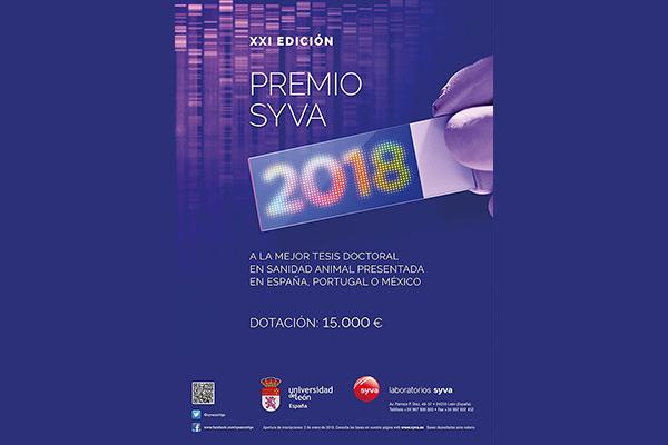 an hay tiempo para optar al xxi premio syva a la mejor tesis doctoral en sanidad animal an hay tiempo para optar al xxi premio syva a la mejor tesis doctoral en sanidad animal
