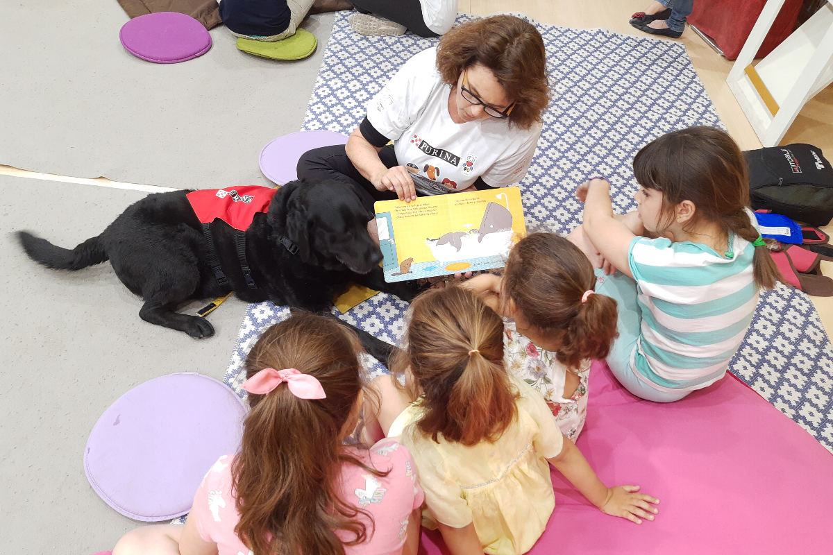 seis perros fomentan la lectura entre los nios en la feria del libro de madrid seis perros fomentan la lectura entre los nios en la feria del libro de madrid