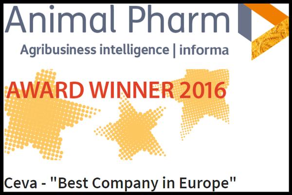 ceva mejor empresa europea en los premios animal pharm 2016 ceva mejor empresa europea en los premios animal pharm 2016